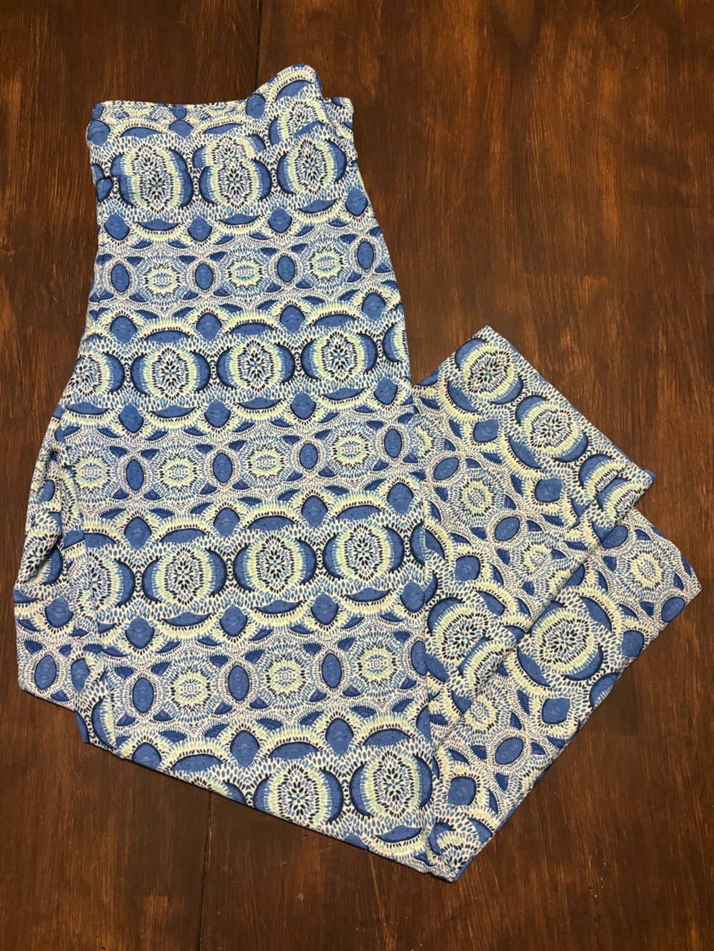 Cabana Life Blue and White Printed Swim Pants